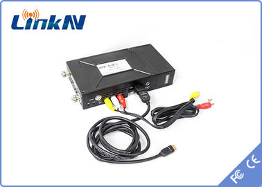Modulation visuelle tactique H.264 interphone bi-directionnel de chiffrage à piles de HDMI de l'émetteur COFDM de Manpack et de CVBS AES256