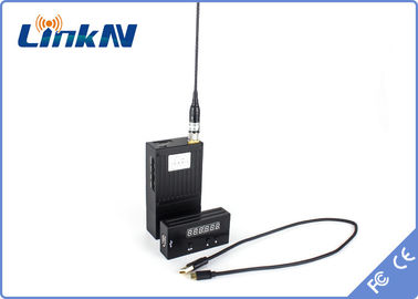 Chiffrage de la haute sécurité AES256 du retard H.264 de Mini Video Transmitter COFDM de police bas à piles