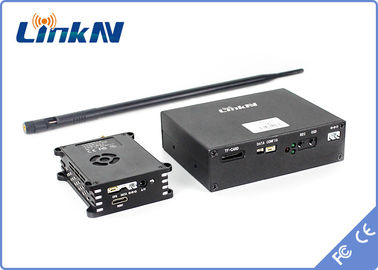 émetteur de la liaison de transmission de données COFDM d'UAV de 10km et récepteur HDMI et chiffrage 300-2700MHz de CVBS AES256