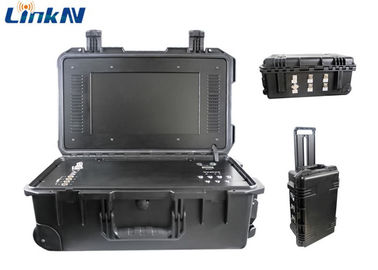 Récepteur visuel portatif COFDM H.264 avec le chiffrage 4-Channel IP65 de batterie et d'affichage AES256