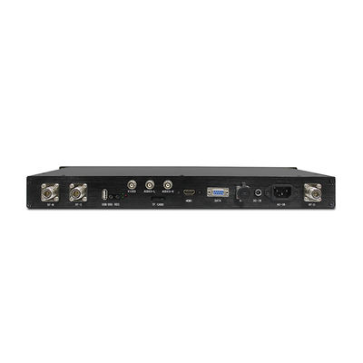 1U largeur de bande des antennes 2-8MHz du récepteur FHD HDMI IDS CVBS du Support-bâti COFDM double