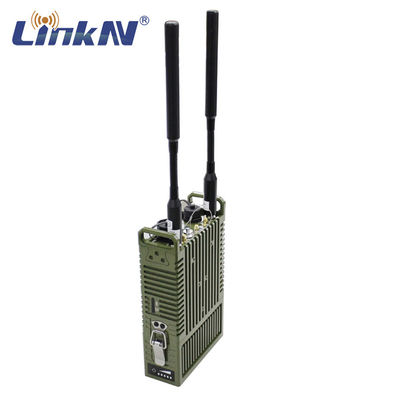 Chiffrage tactique d'IP MESH MANET 4W MIMO 4G GPS/BD PPT WiFi AES de radio de signaux vidéo avec l'indicateur d'affichage à cristaux liquides à piles