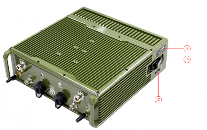 IP rocailleux MESH Radio et chiffrage GPS/BD WIFI IP66 2 de la puissance élevée AES256 de la station de la base 4G-LTE 10W