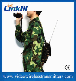 Military Body-Worn COFDM Video Transmitter 2W AES256 Encryption 300-2700MHz