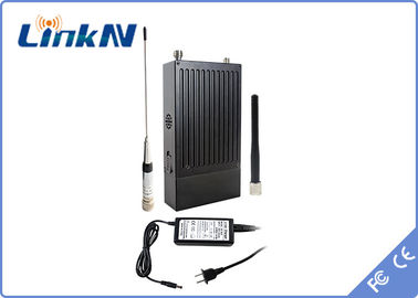 LKAV1605 COFDM Vidéo émetteur QPSK HDMI &amp; CVBS H.264 bas délai AES256 chiffrement avec batterie