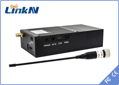 Chiffrage militaire de la haute sécurité AES256 du retard H.264 de Mini Spy Video Transmitter Police COFDM bas à piles