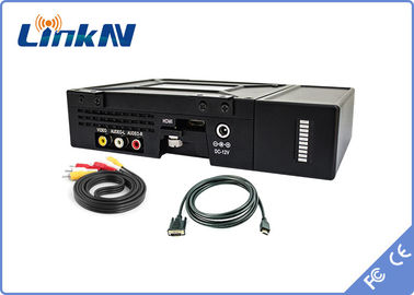 Émetteur visuel tactique militaire COFDM HDMI et puissance élevée du chiffrage 2W/37dBm de sécurité AES256 de CVBS