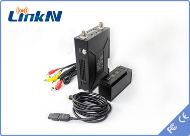 2W émetteur visuel militaire bas chiffrage du retard AES256 de COFDM QPSK HDMI et de CVBS H.264
