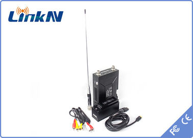 Interphone bi-directionnel de Manpack COFDM FHD de police militaire de chiffrage visuel tactique de l'émetteur HDMI CVBS AES256