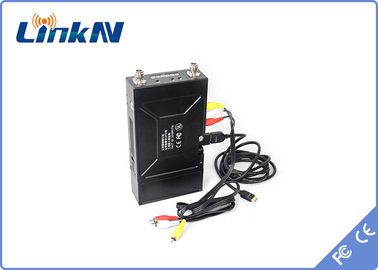 LKAV1605 COFDM Vidéo émetteur QPSK HDMI &amp; CVBS H.264 bas délai AES256 chiffrement avec batterie