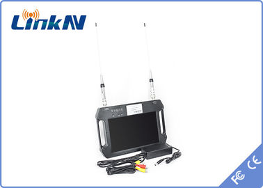 Récepteur COFDM FHD avec batterie et affichage couleur à double antenne haute sensibilité AES256 DC 12V