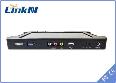 Chiffrage visuel tactique tenu dans la main FHD CVBS H.264 du récepteur COFDM QPSK AES256 avec l'affichage à piles
