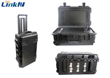 Récepteur vidéo COFDM avec batterie et affichage AES256 chiffrement 4 canaux IP65