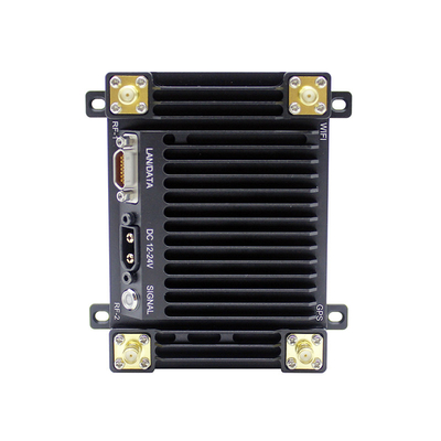 Mini UAV à longue portée Lien de données vidéo FHSS MANET AES256 Sensitivité de réception -100 dBm 2,5 MHz Largeur de bande 2,5/5,0/10,0/20,0 MHz