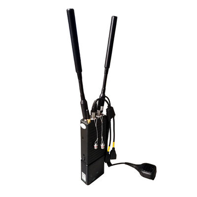 Puissance de sortie tactique AES256 80Mbps 350MHz-4GHz d'IP MeSH Radio Video Voice Intercom 4W personnalisable