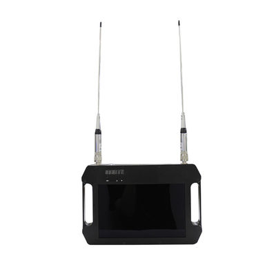Récepteur COFDM FHD avec batterie et affichage couleur à double antenne haute sensibilité AES256 DC 12V