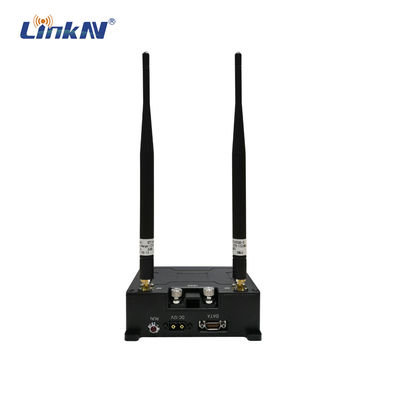 Largeur de bande élevée AES DC12V-24V d'UAV de police de la liaison de transmission de données 10km d'IP de connexions multiples entre deux noeuds par radio militaires de MAILLE